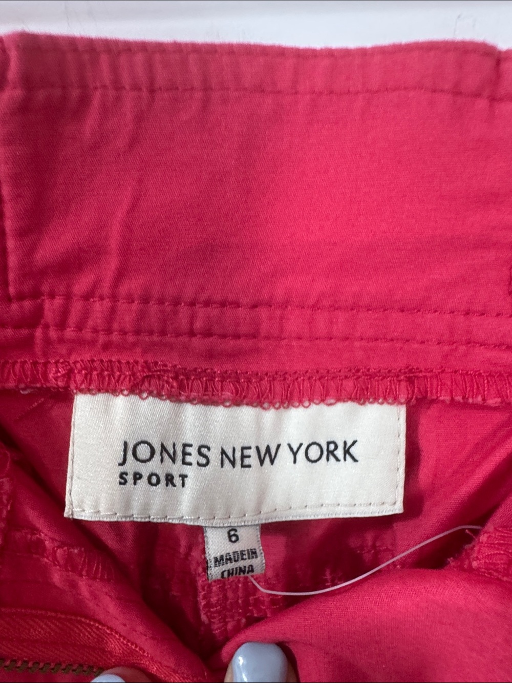 Jones New York Women’s Watermelon Colored Casual Cotton 6-Pocket Shorts - Size 6 - Picture 5 of 9
